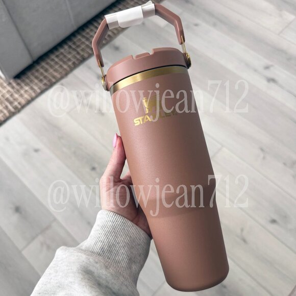 Stanley Other - Latte Stanley 30 Oz. IceFlow Tumbler with Flip Straw